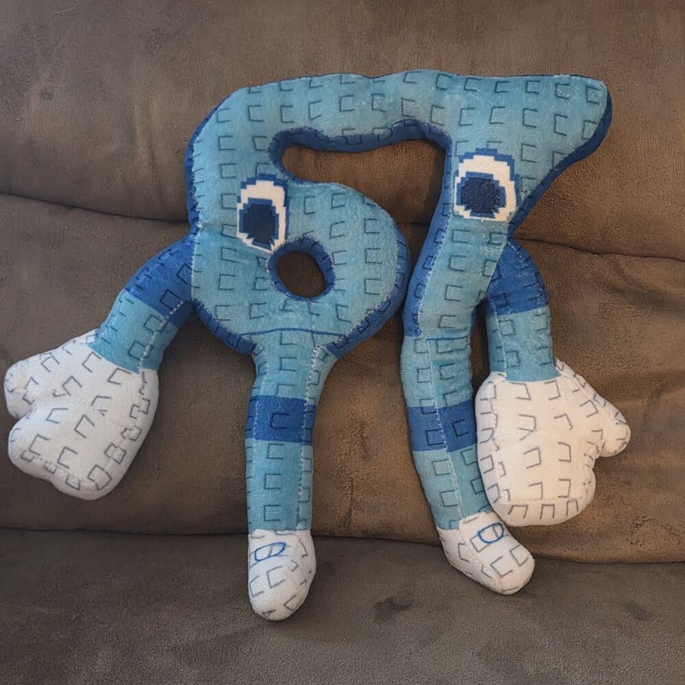 Steal A Brainrot 67 Plush Doll Blue Stuffed Toy Kid Gag Gift Brainrots Italia